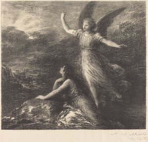 「楽園とペリ」よりデビュー（2皿目） 作： Ignace Henri Jean Fantin Latour