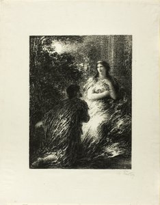 トロイア人のデュエット、第5プレート 作： Ignace Henri Jean Fantin Latour