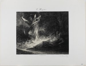 ヴァルキリーの最後 作： Ignace Henri Jean Fantin Latour
