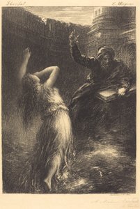 クンドリーの喚起（2枚目） 作： Ignace Henri Jean Fantin Latour