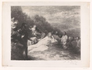 ファウストとメフィストはトロイのヘレネーに会う ヘレン 作： Ignace Henri Jean Fantin Latour