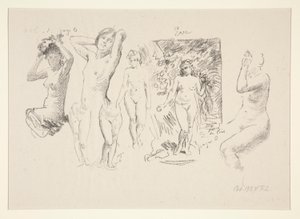 のシート 作： Ignace Henri Jean Fantin Latour