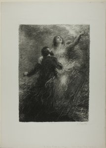 フライング・ダッチマンのフィナーレ、セカンドプレート 作： Ignace Henri Jean Fantin Latour