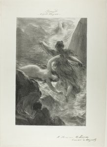 ラインゴールドの最初のシーン 作： Ignace Henri Jean Fantin Latour