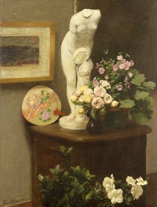 花と雑貨 作： Ignace Henri Jean Fantin Latour