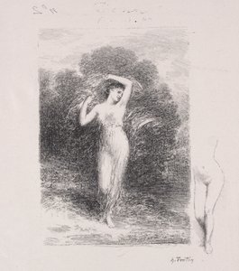 若い患者 作： Ignace Henri Jean Fantin Latour