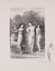 若い患者 作： Ignace Henri Jean Fantin Latour