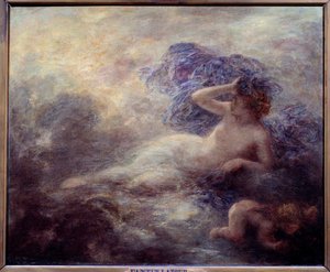 アンリ・ファンタン・ラトゥール（Fantin-Latour）の「La nuit」の絵