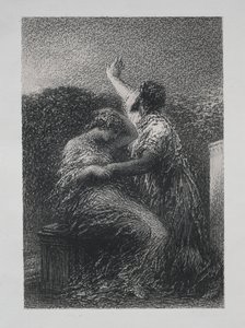 魔術師バルタジャールとファティメ 作： Ignace Henri Jean Fantin Latour