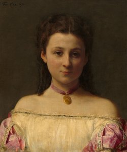 ミス・ド・フィッツ・ジェームス、1867年。 作： Ignace Henri Jean Fantin Latour