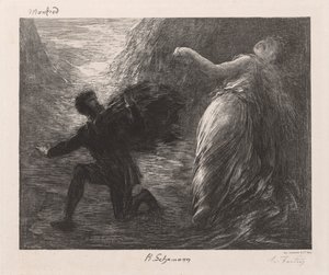 マンフレッドとアスタルテ 作： Ignace Henri Jean Fantin Latour