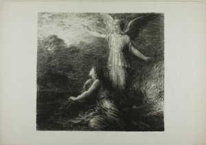 パラダイスとペリ (オープニング)、最初のプレート 作： Ignace Henri Jean Fantin Latour