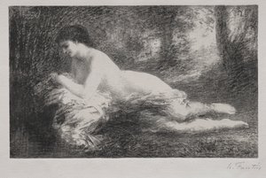レヴェリー 作： Ignace Henri Jean Fantin Latour