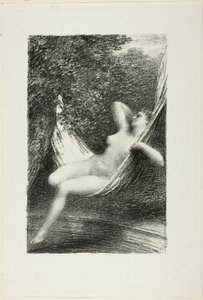 入浴者サラ 作： Ignace Henri Jean Fantin Latour
