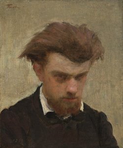 自画像 作： Ignace Henri Jean Fantin Latour