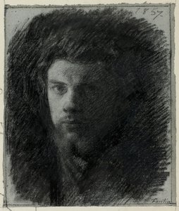 自画像 作： Ignace Henri Jean Fantin Latour