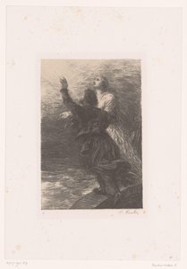 仙太とオランダ人が天に昇る Le Vaisseau-Fantome。 第三幕。 Ravissement de Senta et du Hollandais リヒャルト・ワーグナーの生涯と作品（連載タイトル） 作： Ignace Henri Jean Fantin Latour
