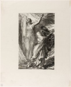 ジークフリート:第3幕 エルダの喚起 作： Ignace Henri Jean Fantin Latour