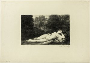 沈黙の水 作： Ignace Henri Jean Fantin Latour