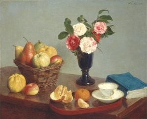 静物 作： Ignace Henri Jean Fantin Latour