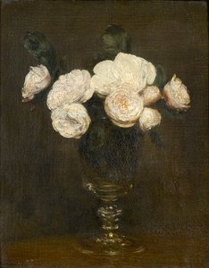 静止画です。マルメゾン・ローゼ、1872年 作： Ignace Henri Jean Fantin Latour