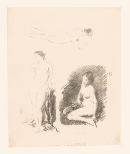 3人の裸の女性の学習シート 作： Ignace Henri Jean Fantin Latour