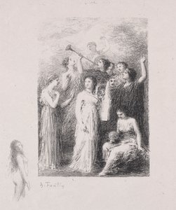 ブラインド 作： Ignace Henri Jean Fantin Latour