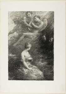 ファウストの天罰：マルグリットの登場 作： Ignace Henri Jean Fantin Latour