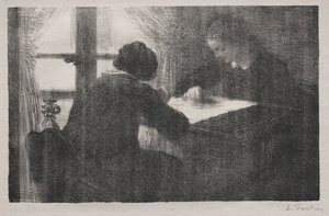 刺しゅう師 作： Ignace Henri Jean Fantin Latour