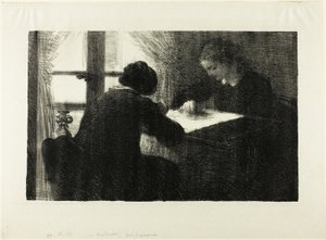 The Embroiderers、セカンドプレート 作： Ignace Henri Jean Fantin Latour