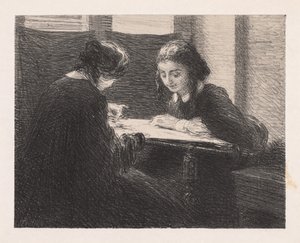 エンブロイダレス、 作： Ignace Henri Jean Fantin Latour