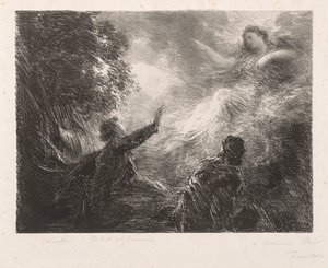 アルプスの妖精 作： Ignace Henri Jean Fantin Latour