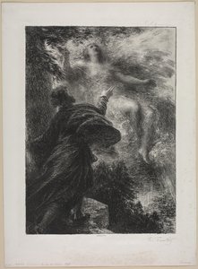 アルプスの妖精 作： Ignace Henri Jean Fantin Latour