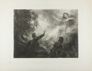アルプスの妖精 作： Ignace Henri Jean Fantin Latour