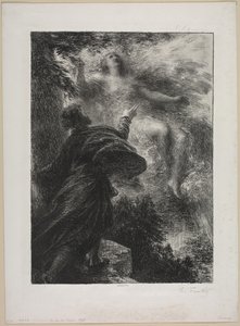 アルプスの妖精』（1885年）。 作： Ignace Henri Jean Fantin Latour