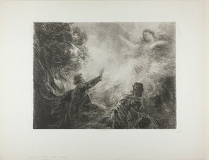 アルプスの妖精、一皿目 作： Ignace Henri Jean Fantin Latour