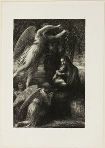 キリストの幼年期：聖家族の休息 作： Ignace Henri Jean Fantin Latour