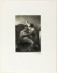 魔術師バルタザールとファティマ 作： Ignace Henri Jean Fantin Latour