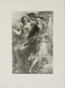 ラインの黄金: シーン I、ラインの乙女 作： Ignace Henri Jean Fantin Latour