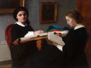 二人の姉妹 作： Ignace Henri Jean Fantin Latour