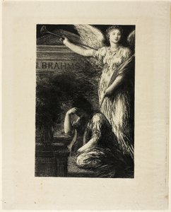J.ブラームスへ 作： Ignace Henri Jean Fantin Latour