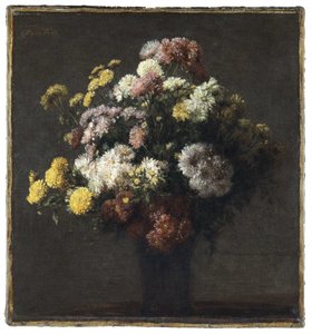 菊の花瓶 作： アンリ・ファンタン・ラトゥール