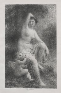 ヴィーナスとキューピッド 作： Ignace Henri Jean Fantin Latour