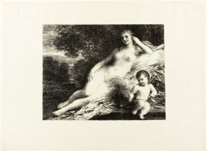ヴィーナスとキューピッド、セカンドプレート 作： Ignace Henri Jean Fantin Latour