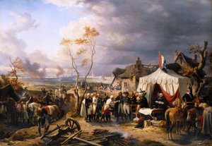 1792年11月29日、アントワープの降伏を受けたデラモリエール将軍 作： Henri Felix Emmanuel Philippoteaux