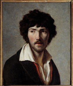 画家モーリス・クエイ（1779 -1803）の肖像。アンリ・フランソワ・リーズネル（1767-1828）の絵画