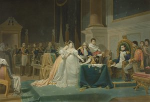 ジョセフィーヌ皇后の離婚（1763-1814）1809年12月15日、ジャンピエールマリージャゼット（1788-1871）1851（アクアチント）によって彫刻（62790も参照）