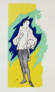 ピエロHenri-Gabriel (Henri Gabriel) Ibels (1867-1936) のドローイング 個人蔵 (bra05669参照) 作： Henri Gabriel Ibels
