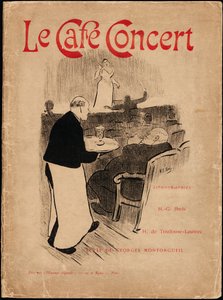 ル・カフェ・コンサートのポートフォリオ表紙 作： Henri Gabriel Ibels