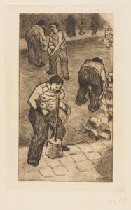 ストリートペイバーズ、1894年。 作： Henri Gabriel Ibels